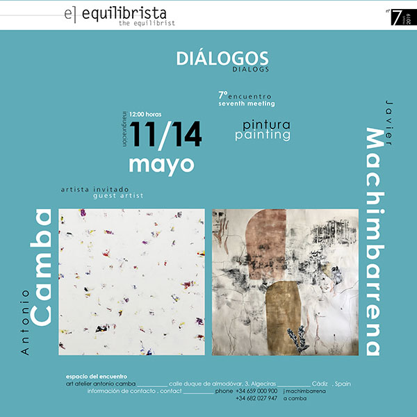 Dialogos 7 Javier Machimbarrena y Antonio Camba en el Art Atelier de Algeciras